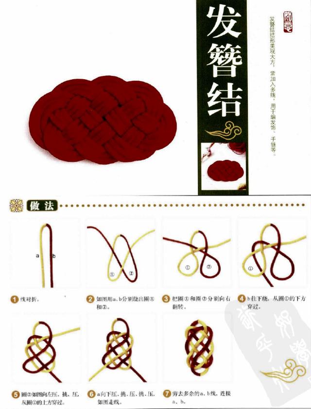 新手入門細繩手鏈編法(史上最全的手繩手鏈基本編法)(14)