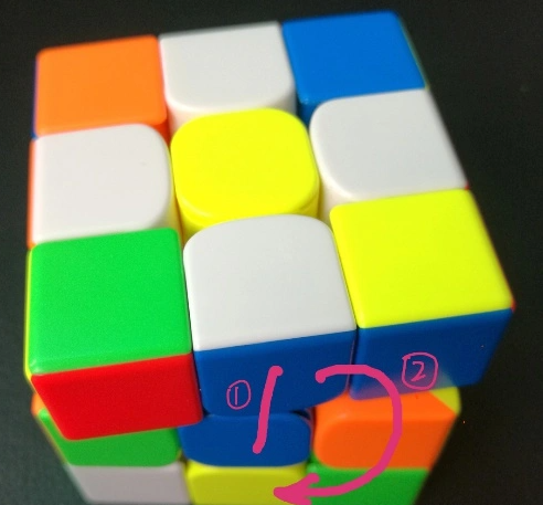 魔方教程公式圖解新手入門-魔方口訣7步還原法圖解