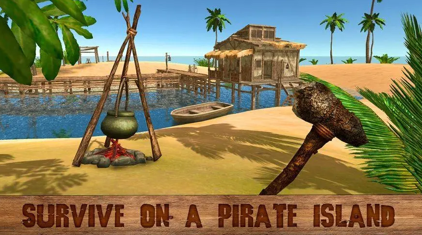 砍樹建房子采集食物的游戲