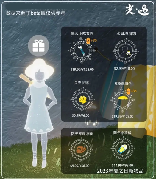 光遇夏之日兌換圖2023-光遇夏之日兌換圖物品介紹一覽