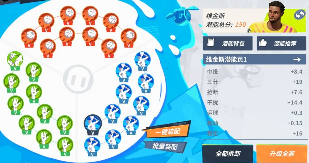 全明星街球派對維金斯潛能介紹-全明星街球派對維金斯潛能推薦一覽