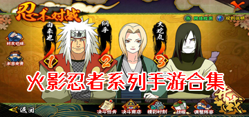 熱門的火影忍者游戲下載大全