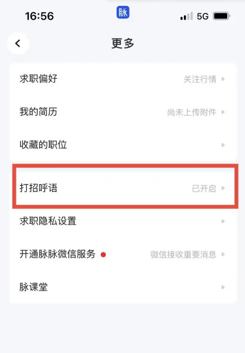 脈脈怎么設(shè)置打招呼內(nèi)容-脈脈設(shè)置打招呼內(nèi)容的步驟