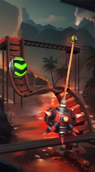 太空滾動的球球