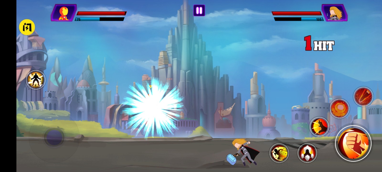 火柴人超級英雄戰斗無限金幣版