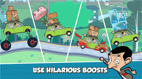 憨豆先生送快遞