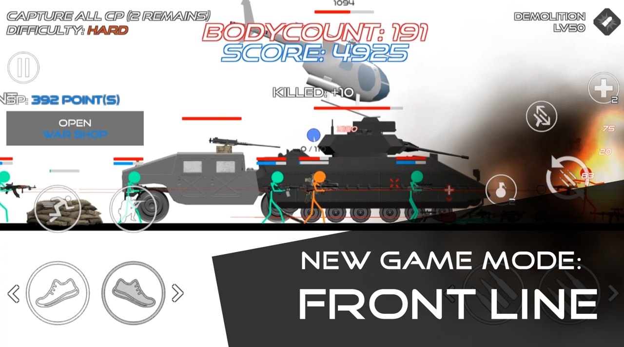 火柴人戰爭紅色打擊MOD菜單