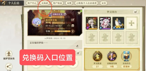 無盡夢回兌換碼怎么用-無盡夢回兌換碼公測最新版