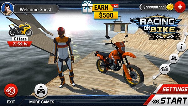 極速摩托無限金幣版