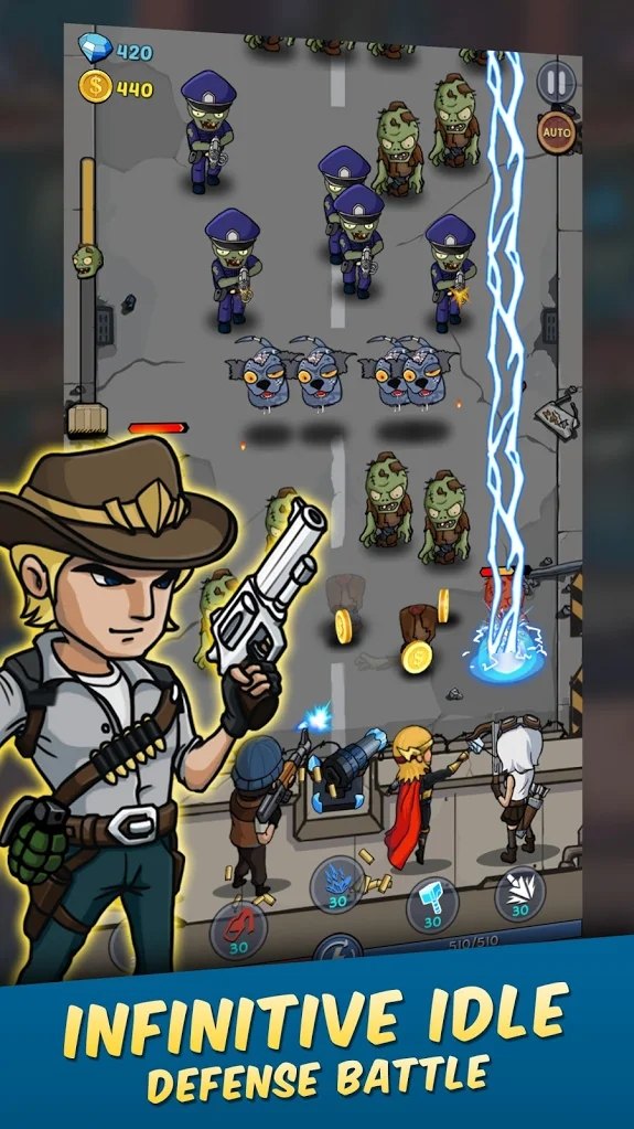 僵尸戰爭空閑防御