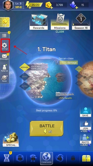 太空登陸者無限水晶