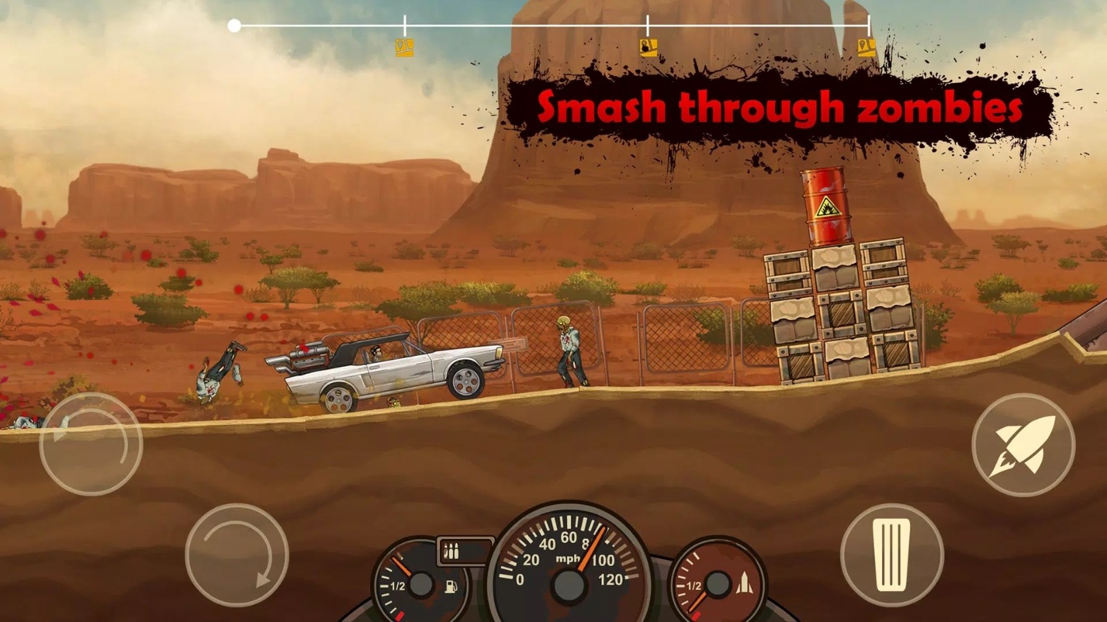 戰(zhàn)車撞僵尸地牢無限資源版