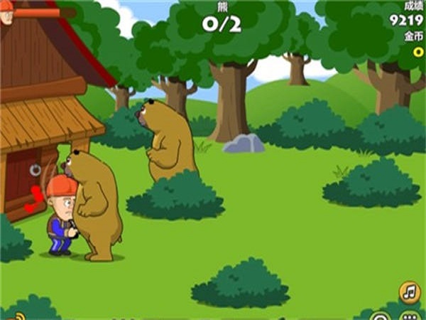 光頭強守衛小木屋無敵版