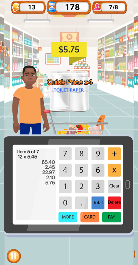 超市收銀員模擬器無限金幣版