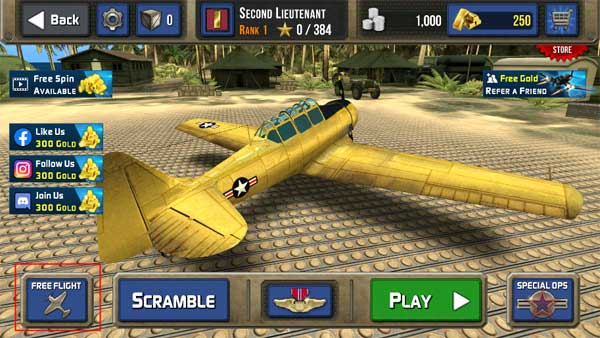 空戰飛行員二戰太平洋無限金幣版