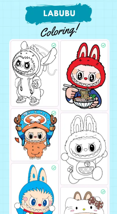 拉布布數(shù)字填色 拉布布數(shù)字填色