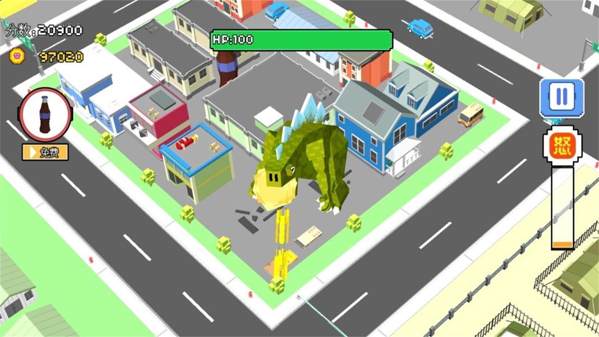 怪物肆虐城市毀滅