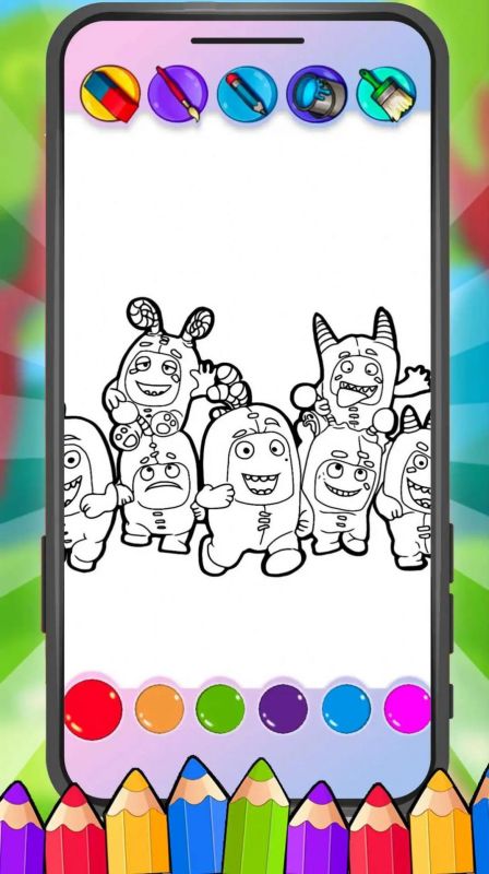奇數涂色（Oddbods Coloring Game）