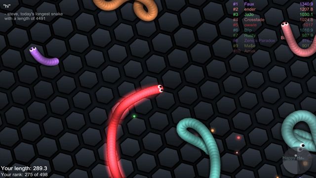 蛇蛇大作戰(slither.io)