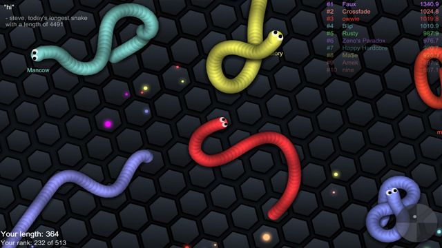蛇蛇大作戰(slither.io)