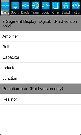 仿真電路模擬器(Droid Tesla)