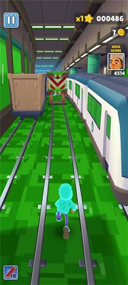 地鐵跑酷草方塊金幣版本(Subway Surf)