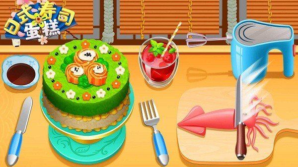 壽司蛋糕卷制作(Make Sushi Cake)