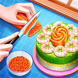 壽司蛋糕卷制作(Make Sushi Cake)
