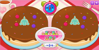 溫馨趣味的做蛋糕類小游戲
