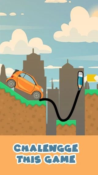 畫線橋梁拯救汽車(draw bridge)