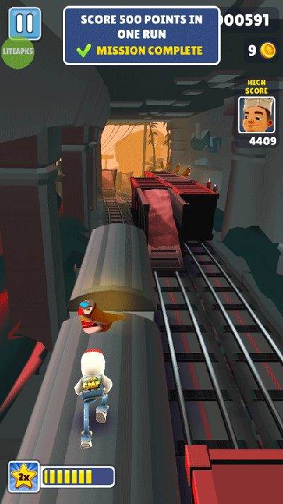 地鐵跑酷小鳥金幣版本(Subway Surf)