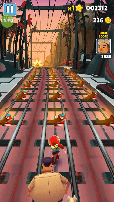 地鐵跑酷小鳥金幣版本(Subway Surf)