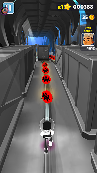 地鐵跑酷超級黑白水下城