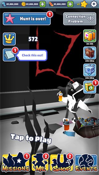 地鐵跑酷超級黑白水下城