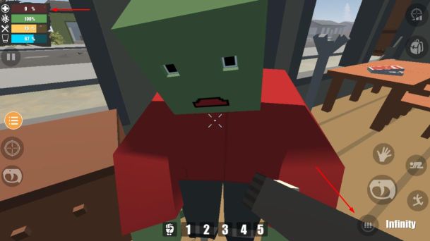 未變異者自帶槍無限子彈