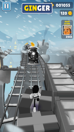 地鐵跑酷黑白北極版本(黑白北極)