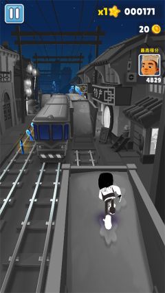 地鐵跑酷怪獸5.0超級黑白洛陽
