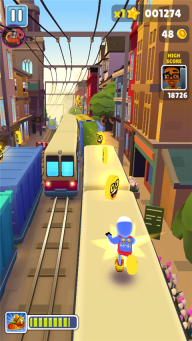 地鐵跑酷鍋鏟定制版本笑臉金幣