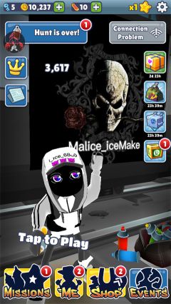 地鐵跑酷難言黑白定制版本