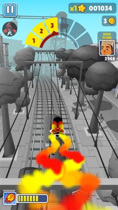 地鐵跑酷難言黑白定制版本