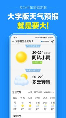 天氣預報大字版