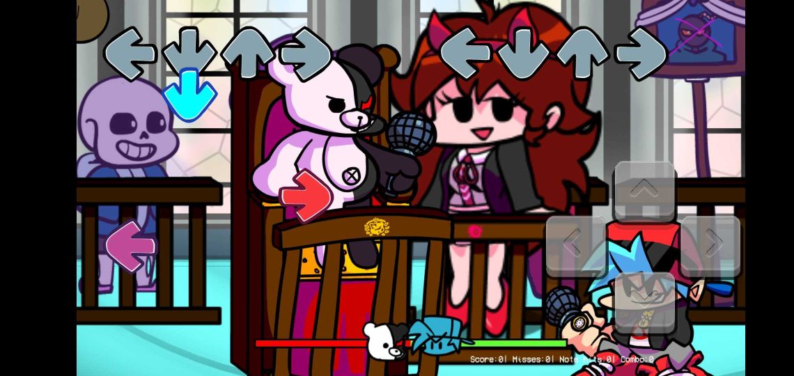 周五夜放克黑白熊模組(Friday Night Funkin)