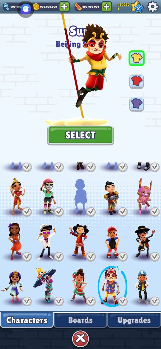 subwaysurf國際版全人物(Subway Surf)