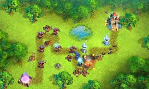 不斷產生小兵搶奪城堡的游戲