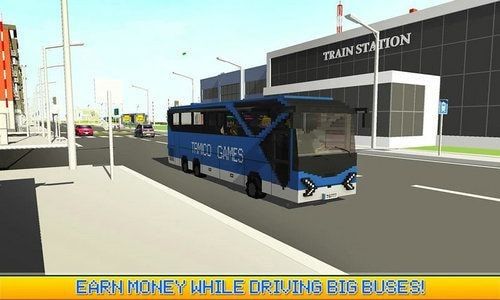 像素巴士司機(jī)(Blocky City Bus Driver SIM)
